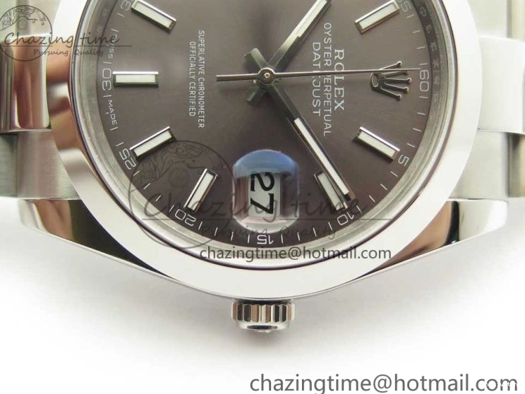 DateJust Best Dial Gray BP Sticks on 126334 41mm Bracelet Makers 1:1 SS Oyster II Edition 0808